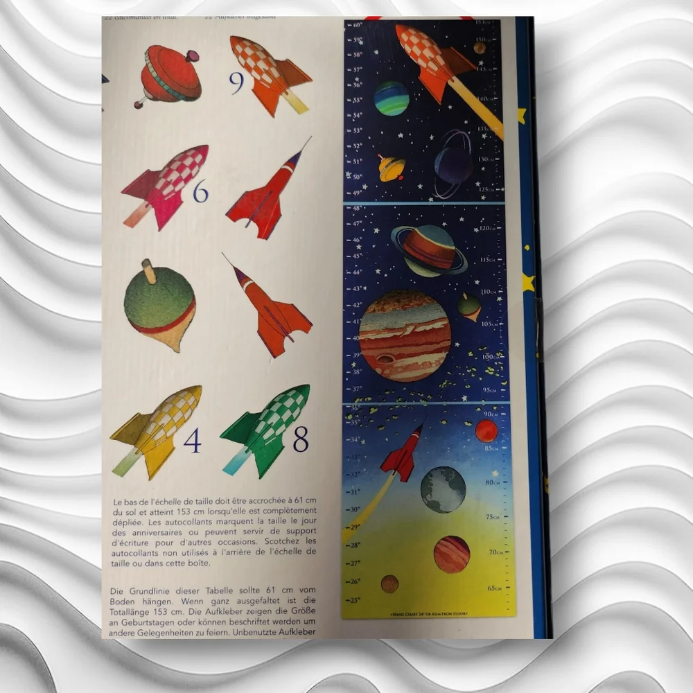 **EEBOO** keepsake growth chart with 22 stickers NWT - Picture 3 of 6
